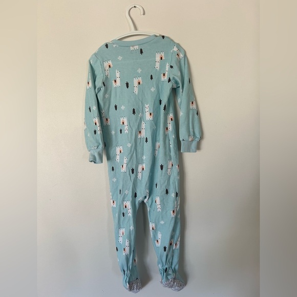 Pekkle Blue Llama Footie Pyjamas Size 2 - Picture 5 of 5